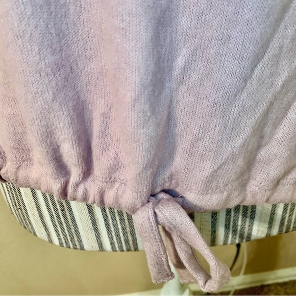 NWT Hippie Rose Sweater Large Cowl Neck Drawstring Waist Super Soft Ribbed Cuffs - Picture 9 of 13